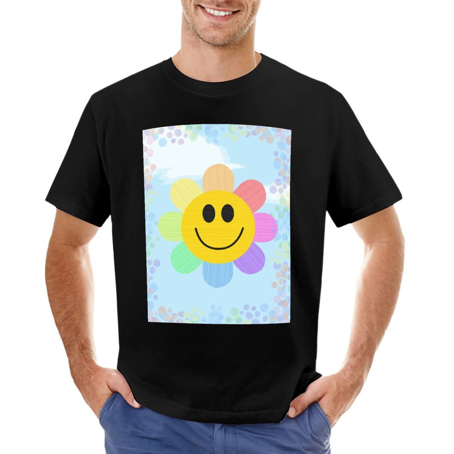 Flower Power Short Sleeve Tshirt Men