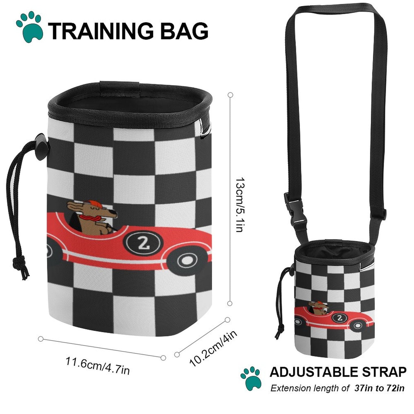 Speed Racer Dog Treat Bag