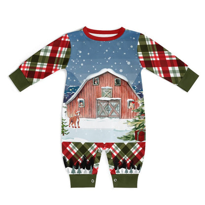 Christmas Barn Baby Romper