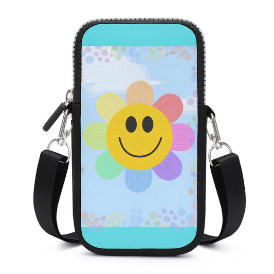 Flower Power Cell Phone Crossbody Pouch