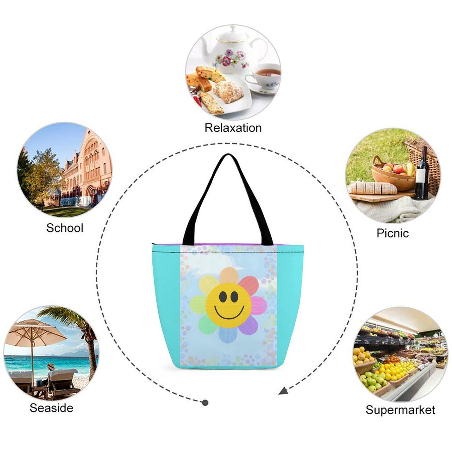 Flower Power Shopping Bag