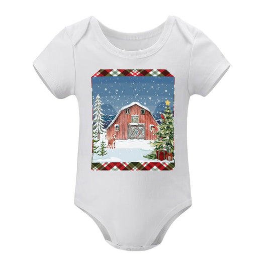 Christmas Barn Cotton Onsie