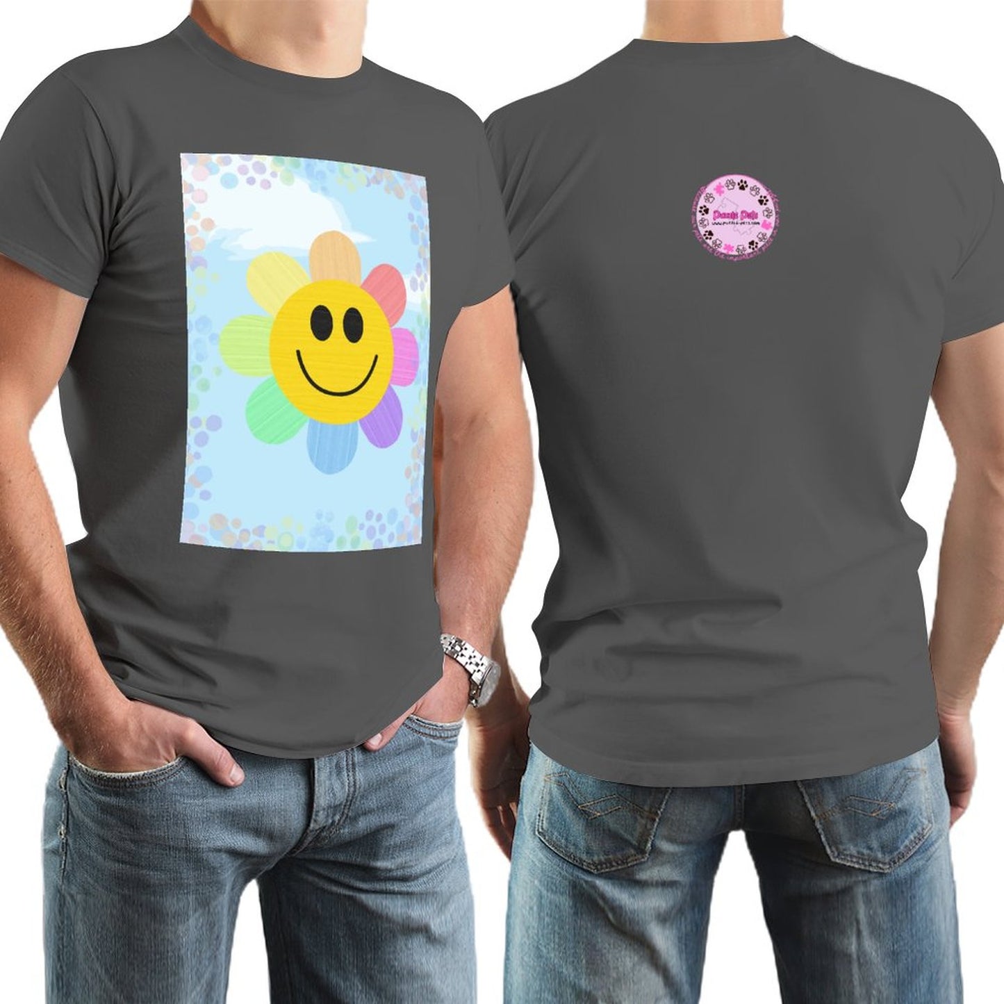 Flower Power Short Sleeve Tshirt Men