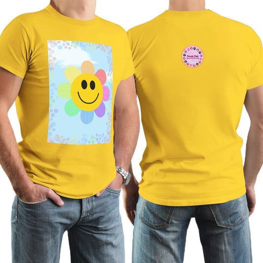 Flower Power Short Sleeve Tshirt Men