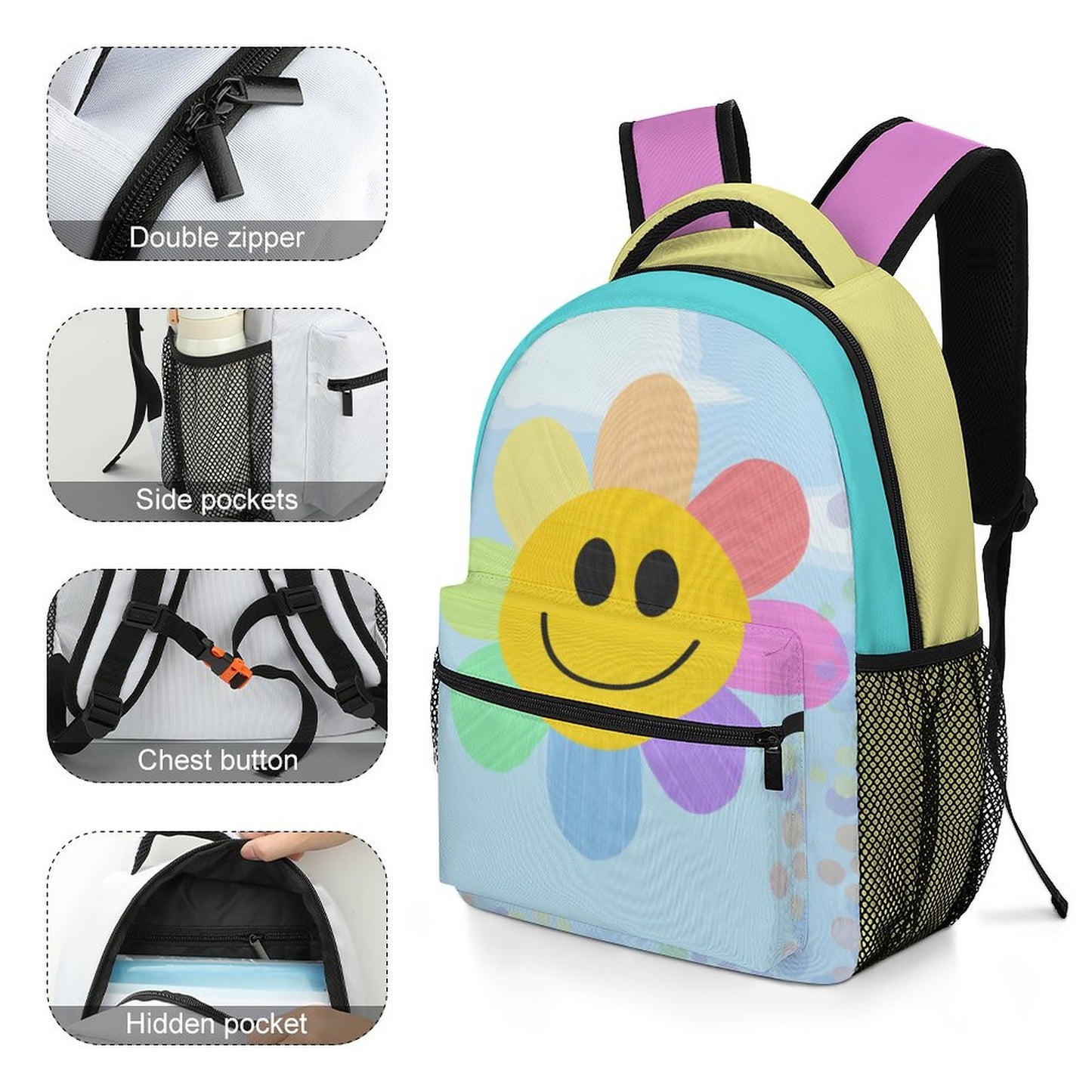 Flower Power Children's School Backpack