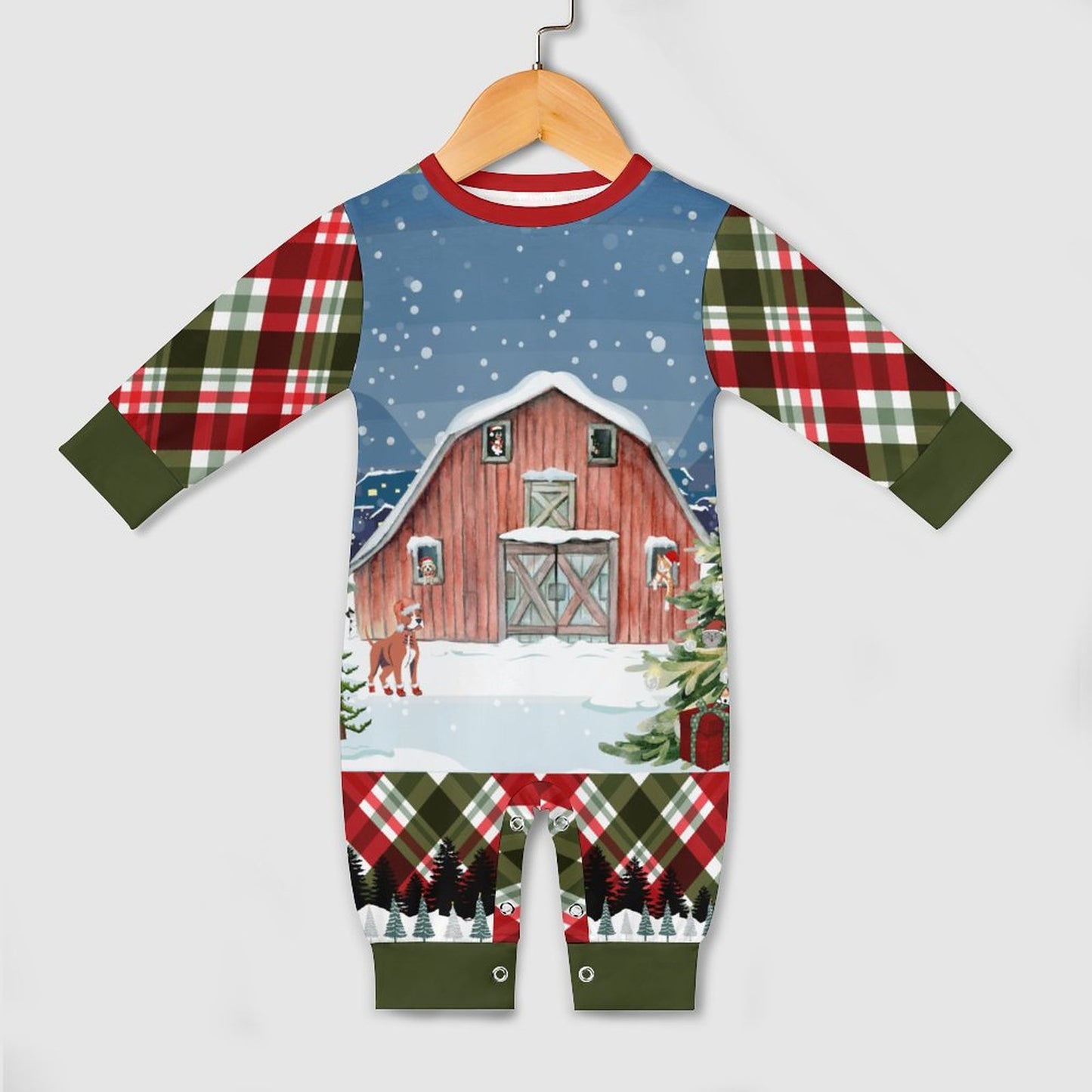 Christmas Barn Baby Romper