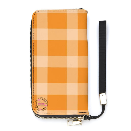 Pumpkitty Vertical Wristlet Wallet