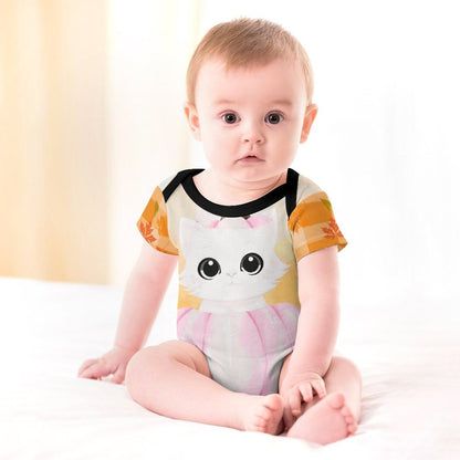 Pumpkitty Short Sleeve Baby Romper