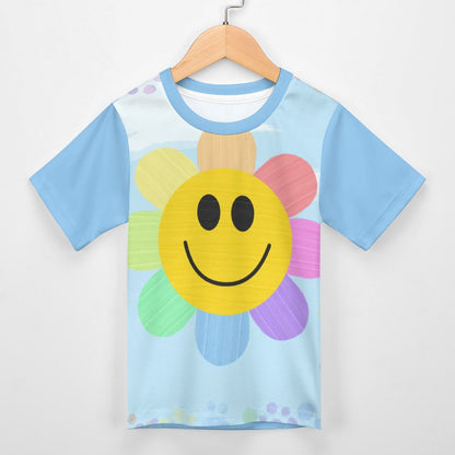 Flower Power Short Sleeve Kid's T-Shirt