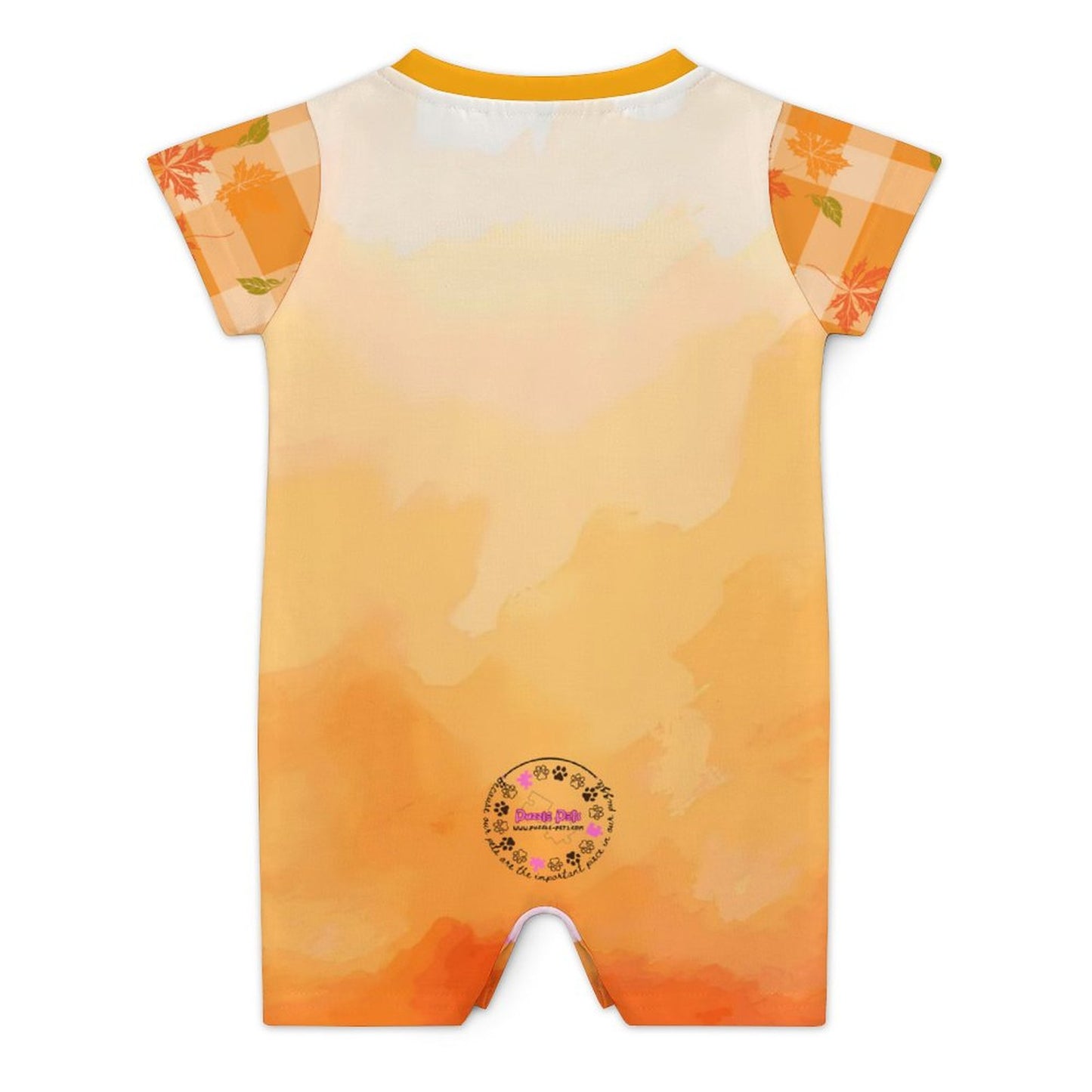 Pumpkitty Short Sleeve Baby Bodysuit Romper